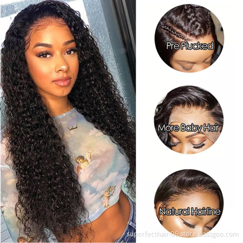 New Arrival In Winter Wigs Water Wave Pre Plucked With Baby Hair 13X4 360 Cuticle Aligned Raw Virgin Human Hair Lace Front Wigs